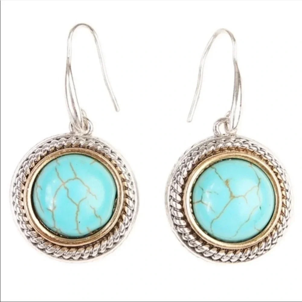 Silver and Turquoise Earrings
